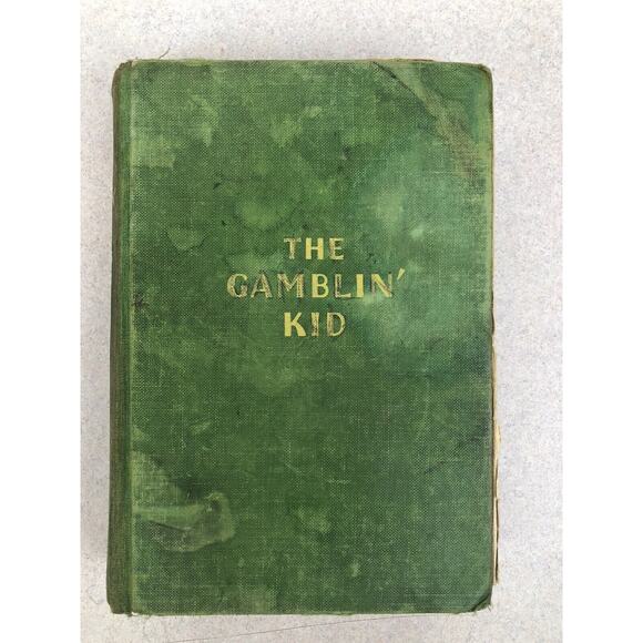 The‎ Gamblin' Kid By Will Jenkins 1933 1st Edition HC Book Green - Picture 1 of 8